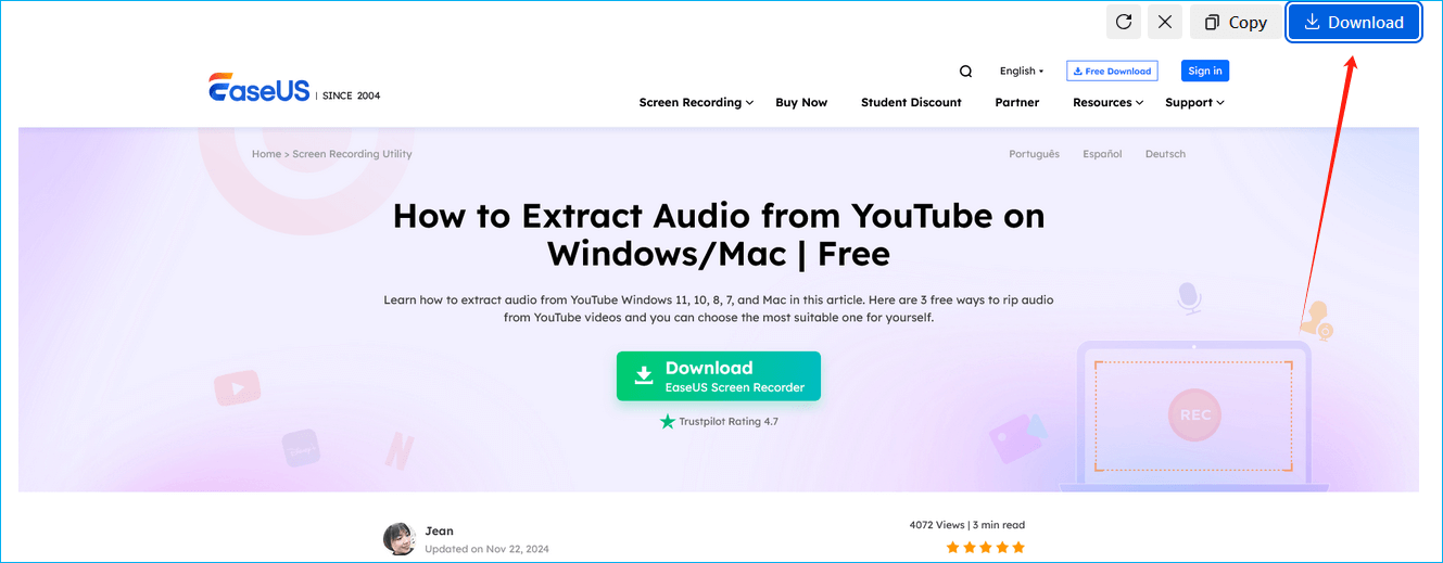 click Download