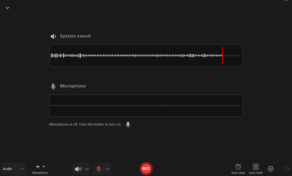 turn on speaker option