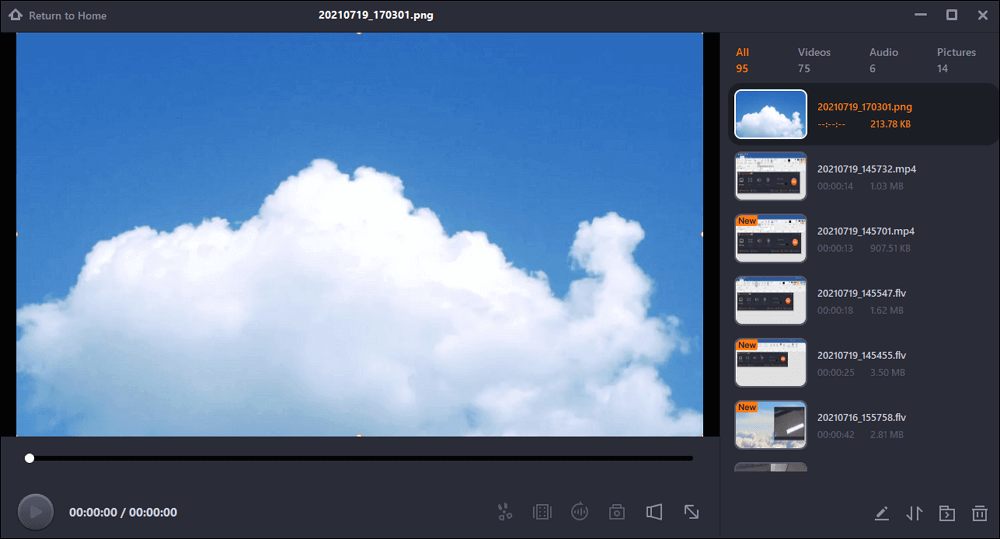 Preview screenshots